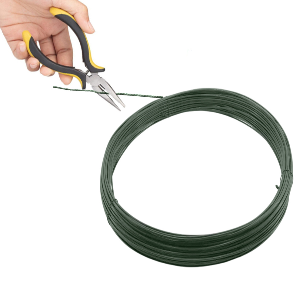 Alambre Plastificado 1,2 mm. Verde (Rollo 50 metros)