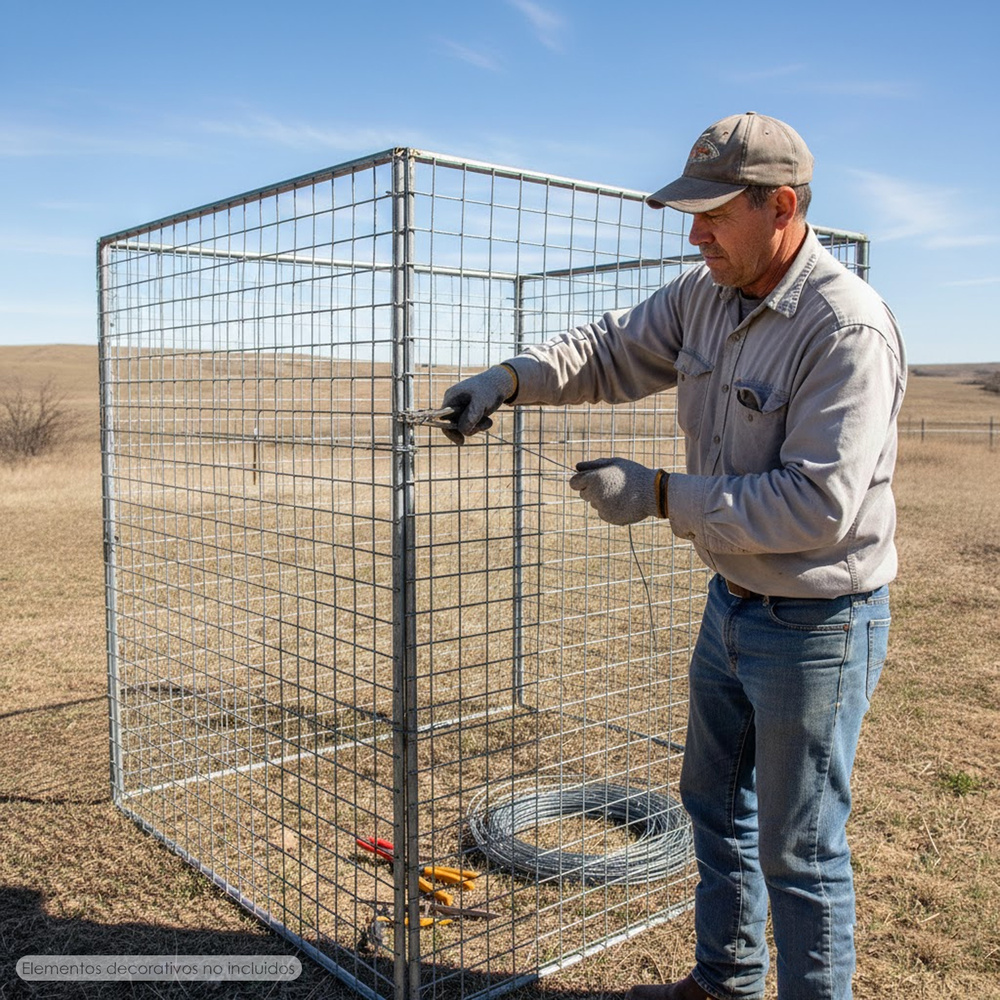 Alambre Plastificado 1,2 mm. Blanco (Rollo 50 metros)