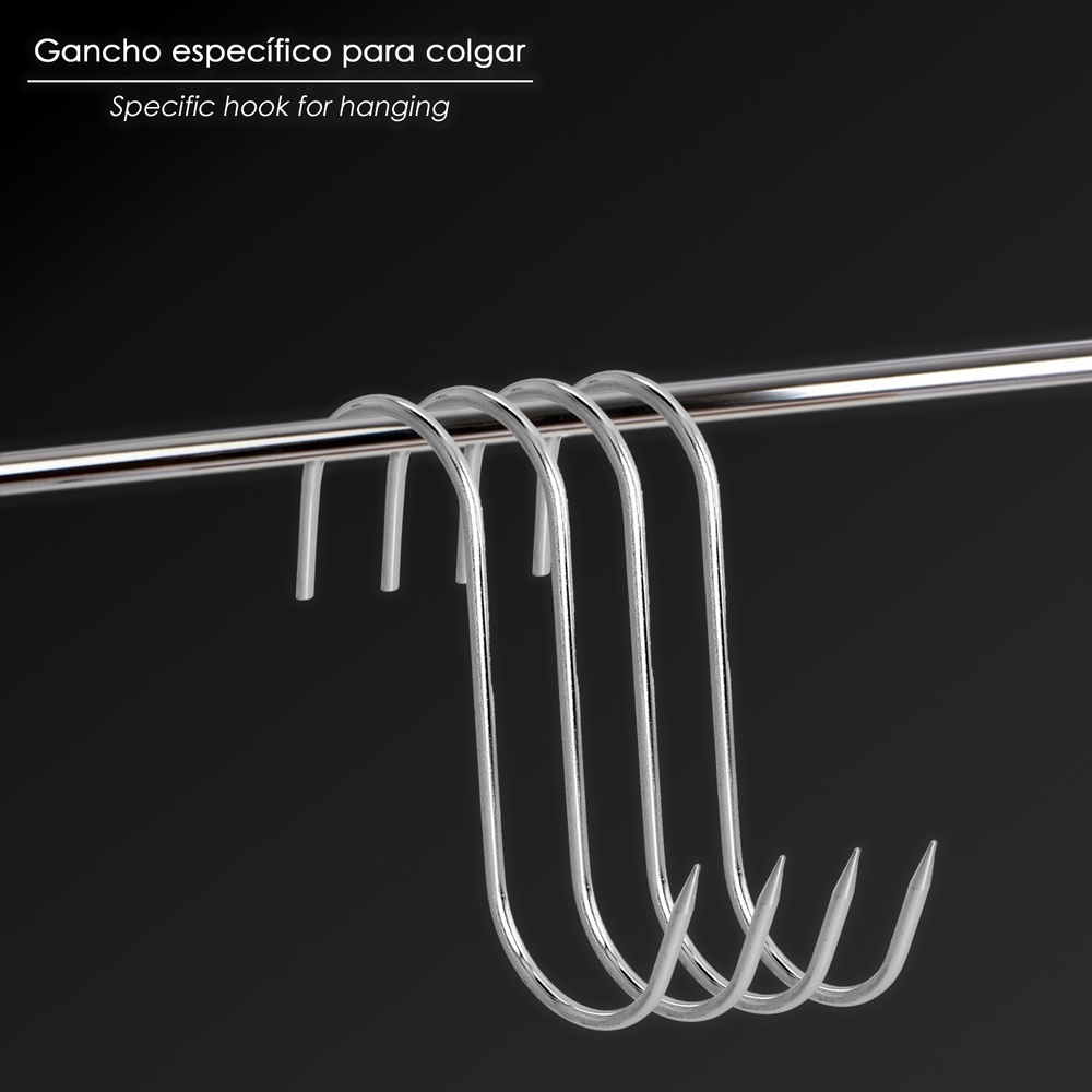 Gancho Carnicero Acero Inoxidable 140 mm.