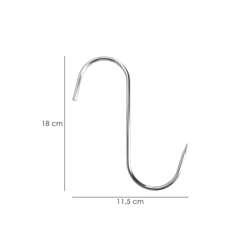 Gancho Carnicero Acero Inoxidable 180 mm.