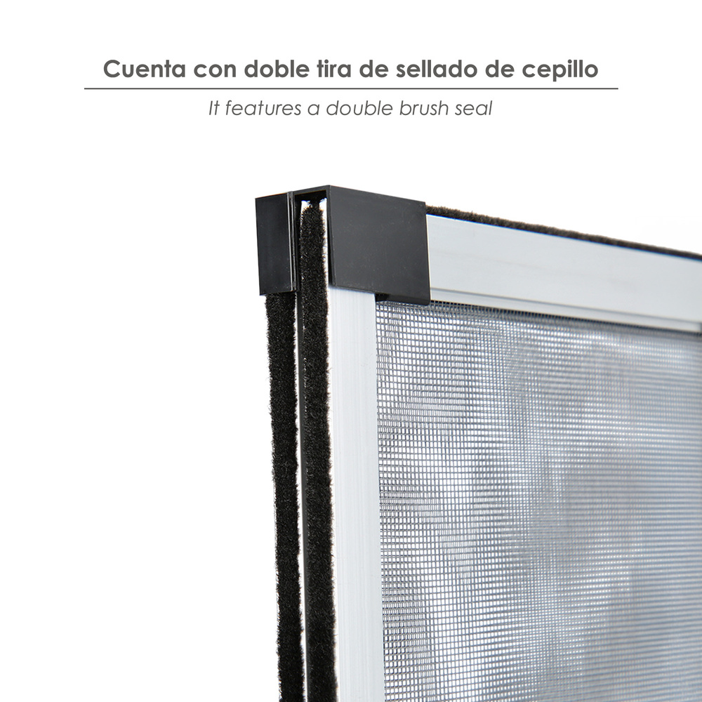 Mosquitera Extensible Marco Aluminio 40 x 50/92 cm.