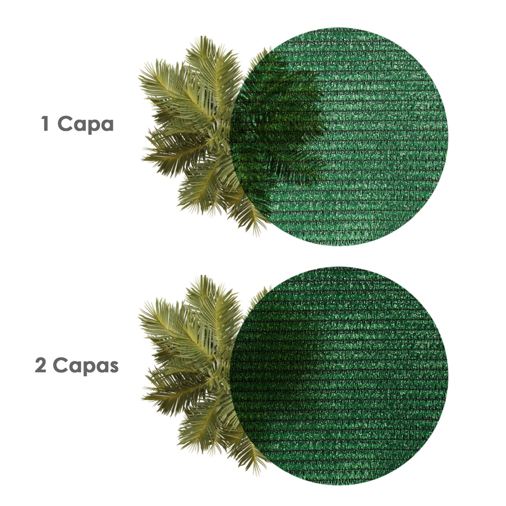 Malla Sombreo Verde Claro 2,0 metros Rollo 50 Metros