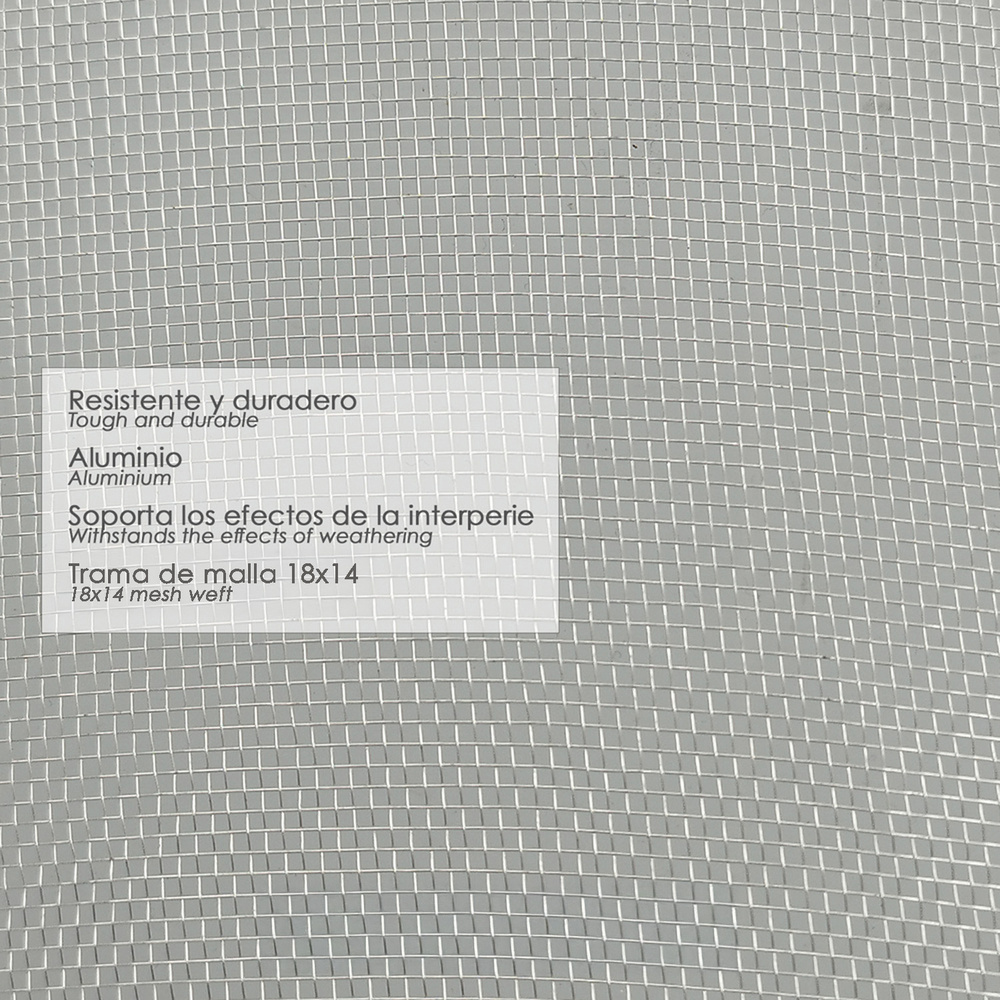 Tela Mosquitera Aluminio 18x14/120  Rollo 30 metros Tela Mosquitera Aluminio 18x14/120  Rollo 30 metros