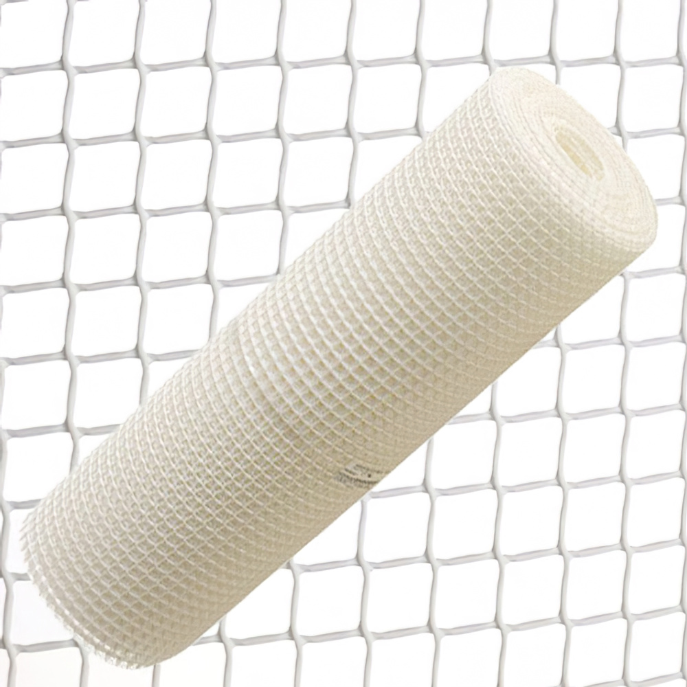 Malla Cuadrada Plastico 2,0 cm. x 1 metro. Blanca Rollo 25 metros