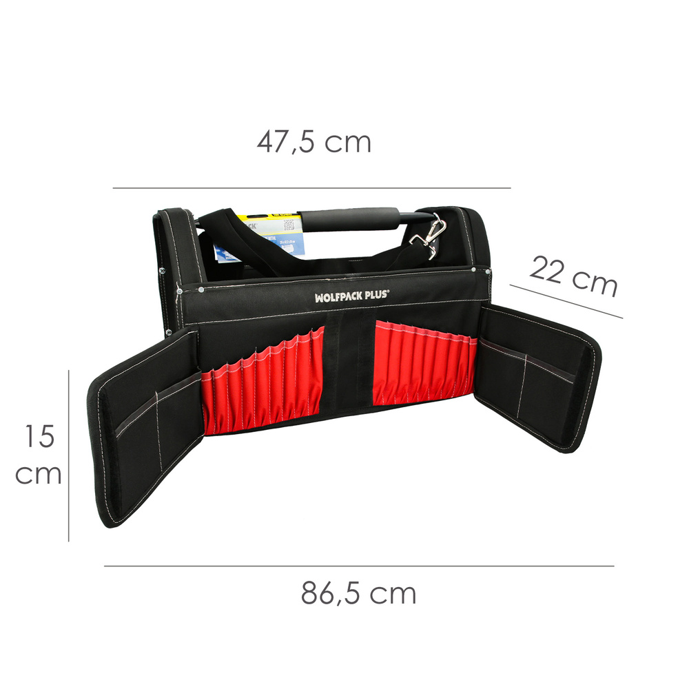 Bolsa Herramientas Nylon Asa Metal 25x47,5x31cm