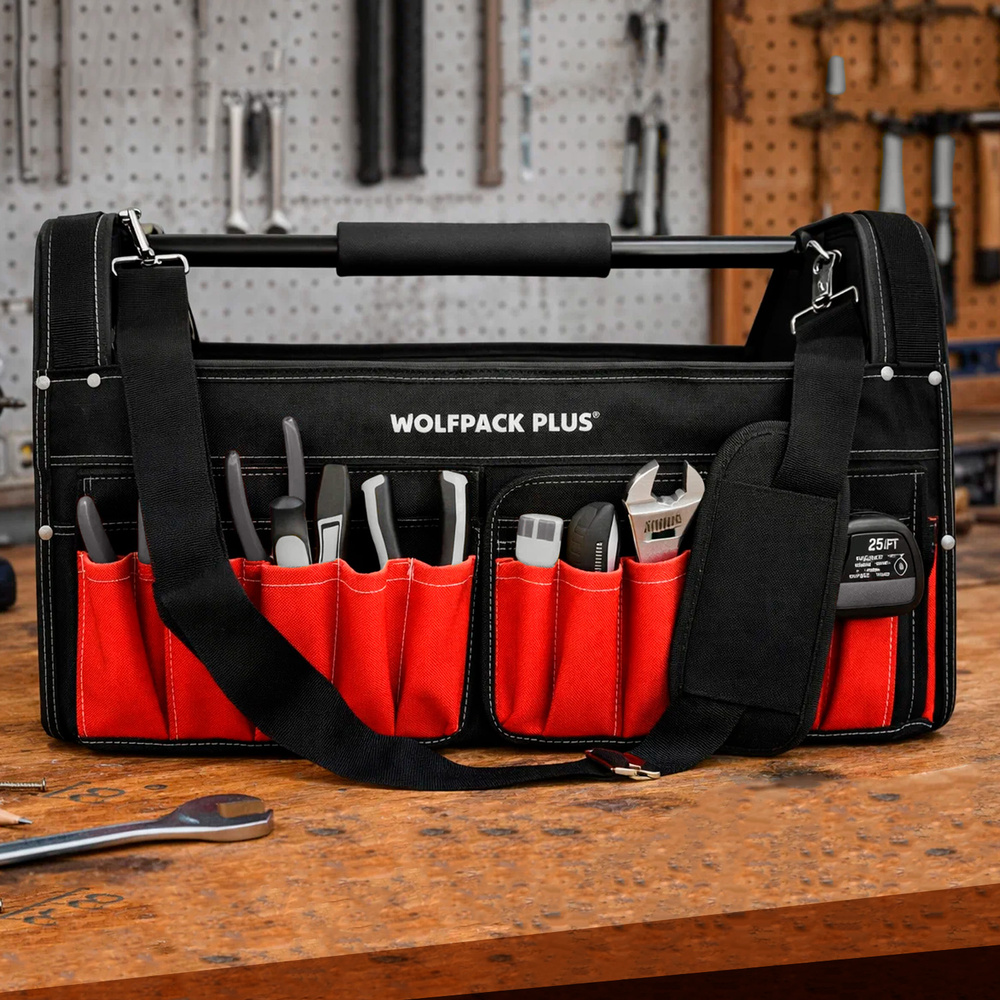 Bolsa Herramientas Nylon Asa Metal 25x47,5x31cm