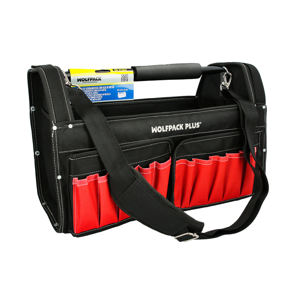 Bolsa Herramientas Nylon Asa Metal 25x47,5x31cm