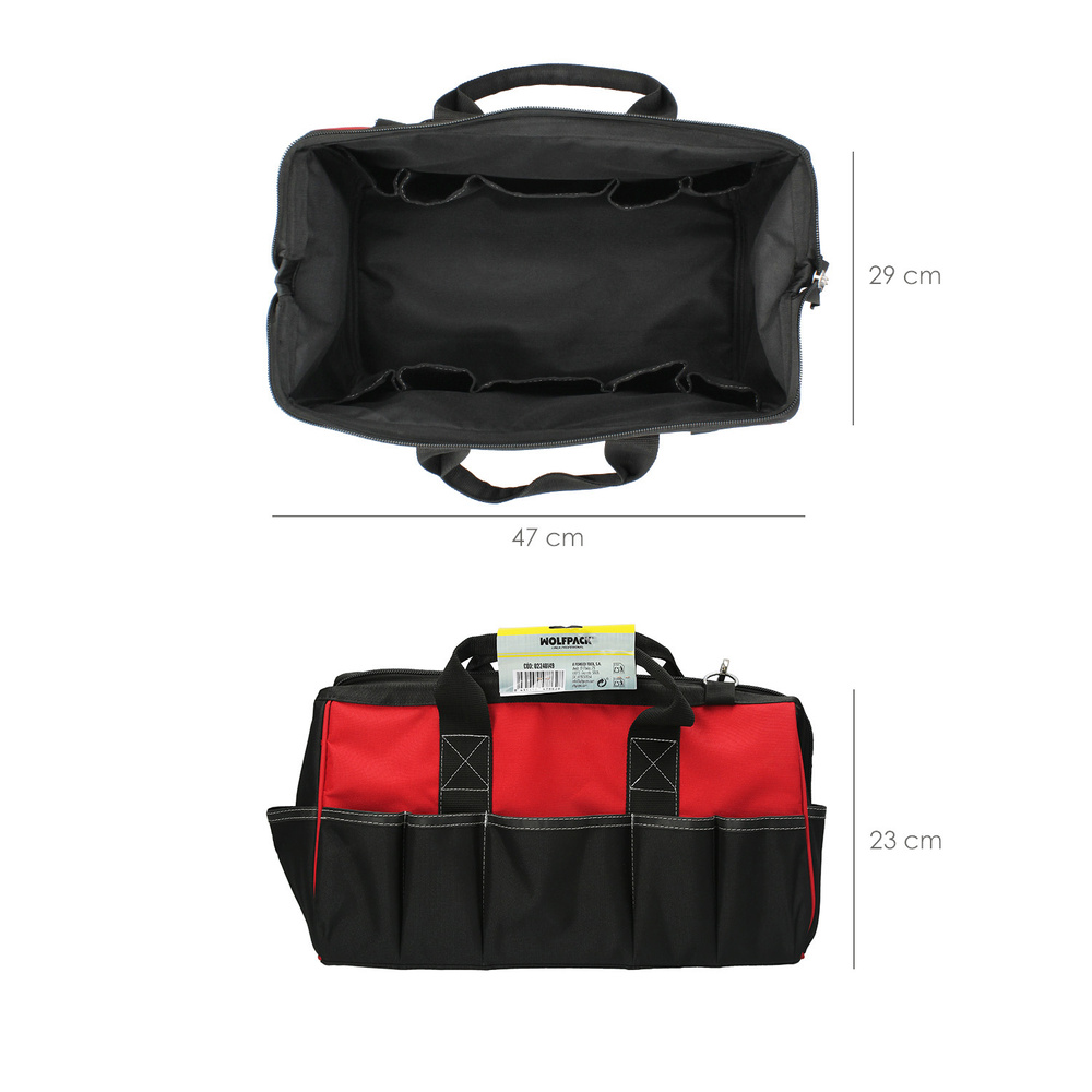 Bolsa Herramientas Nylon Multiusos 29x47x23 cm.