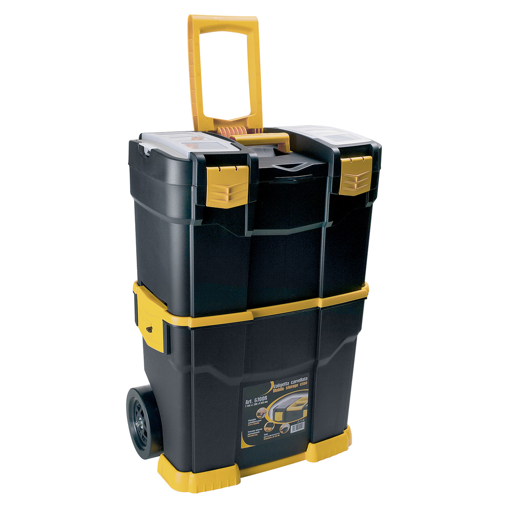▷🥇 distribuidor carro portaherramientas / maletín de herramientas con  ruedas 460x280x665 mm