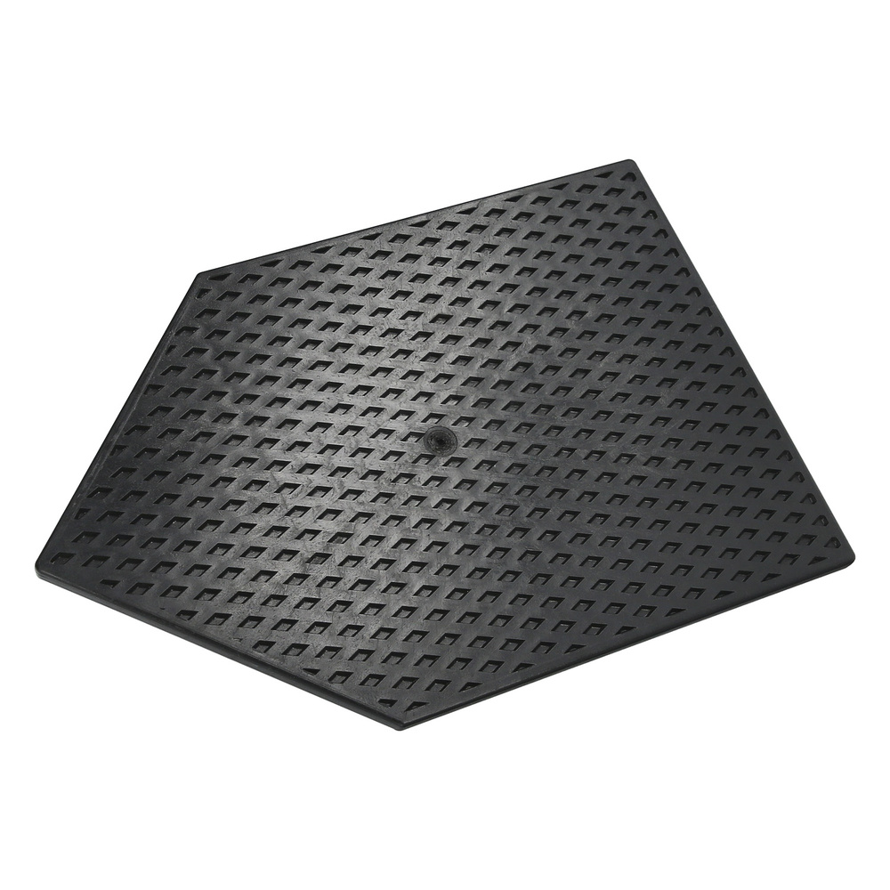 Talocha Plastico Punta Mango Madera 27x18 cm. Negro Con Alveolos.