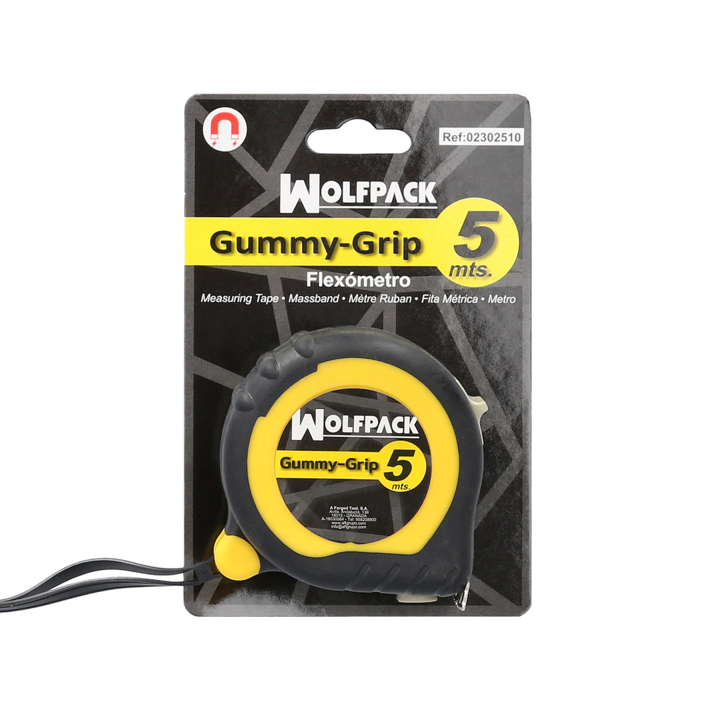 Flexometro Magnetico Grip Topline 5 metros / 25 mm. Con Freno