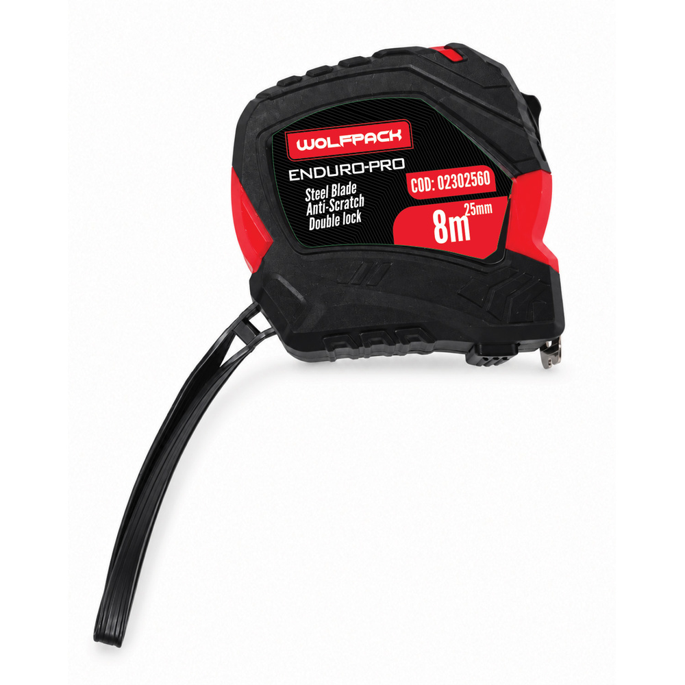 Flexómetro Enduro Pro Doble Freno De 8 Metros x 25 mm.