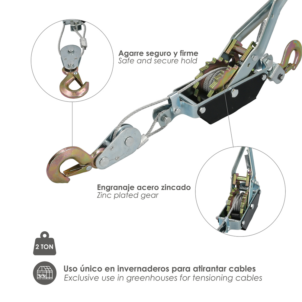 Tensores Cable Para Invernadero    2  Toneladas