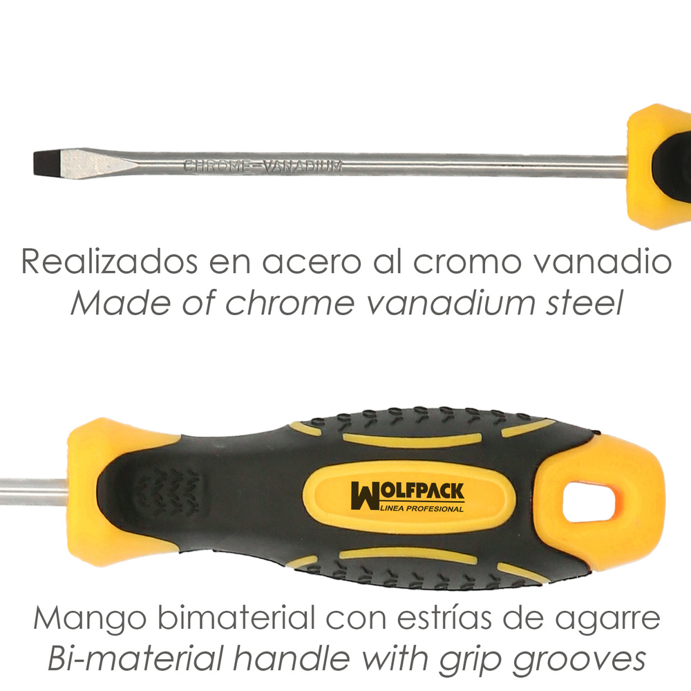 ▷🥇 distribuidor juego destornilladores 7 piezas mango bimaterial