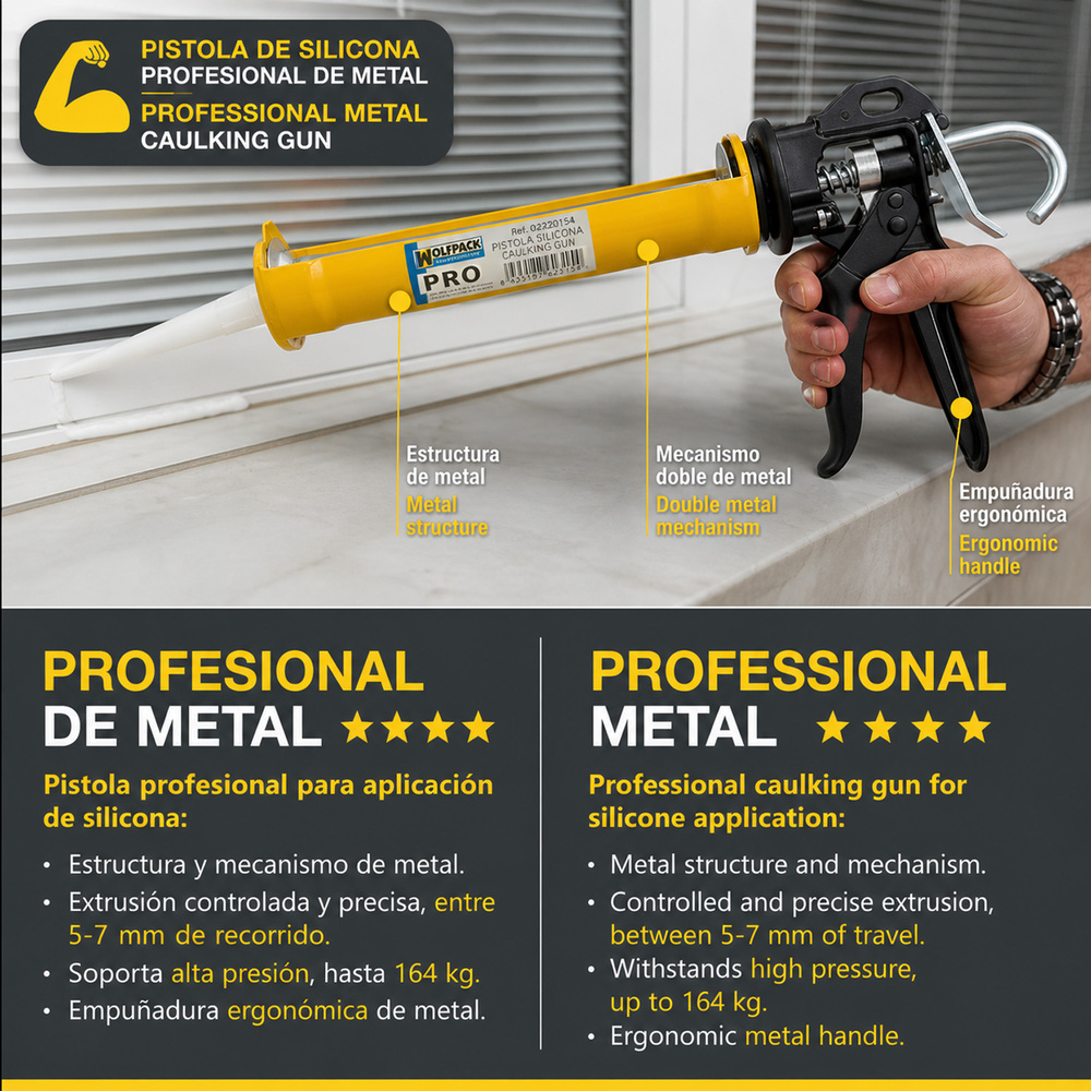 Pistola Silicona Extrafuerte