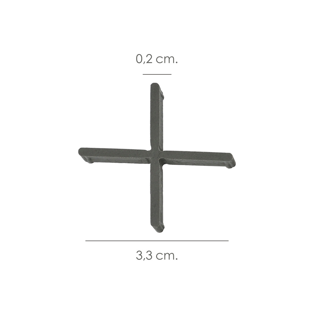 Crucetas Wolfpack Cruz 2 mm (Bolsa 250 Piezas)