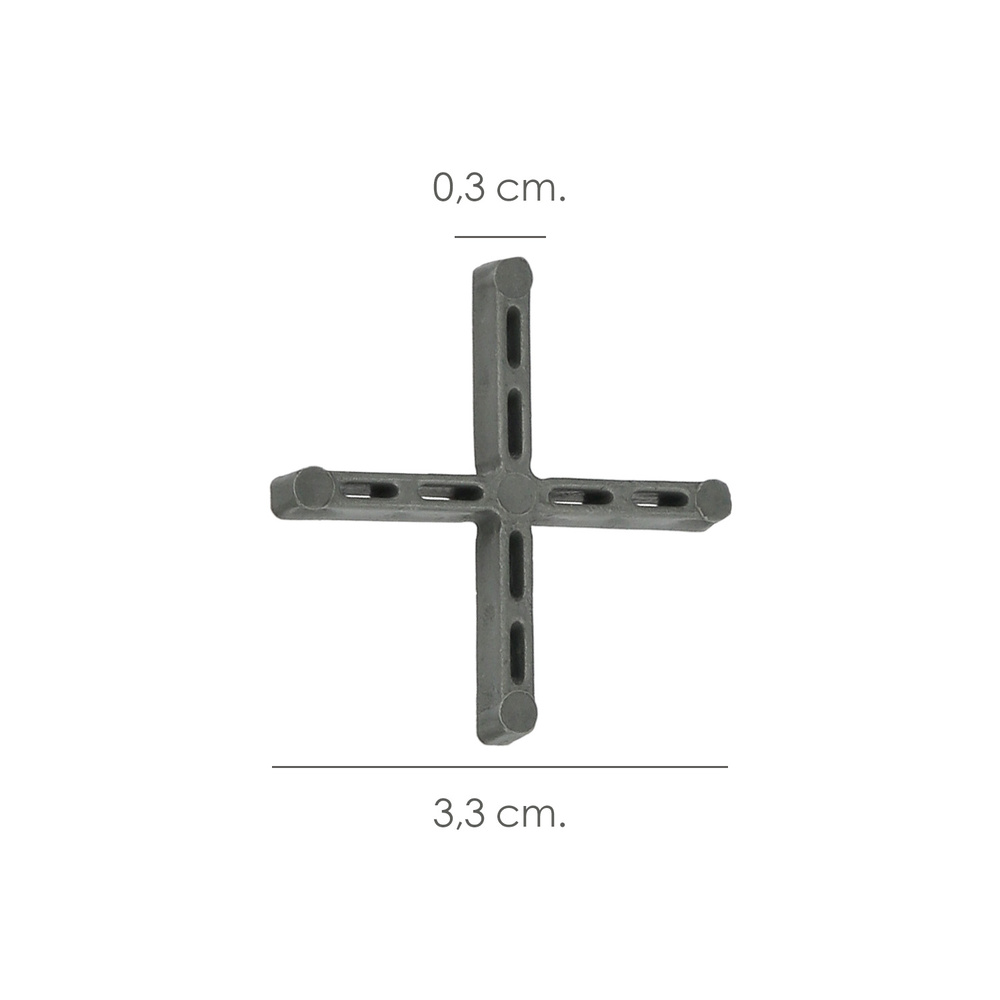 Crucetas Wolfpack Cruz 3 mm (Bolsa 250 Piezas)