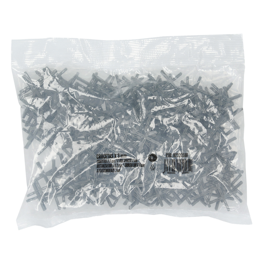 Crucetas Wolfpack Cruz 3 mm (Bolsa 250 Piezas)