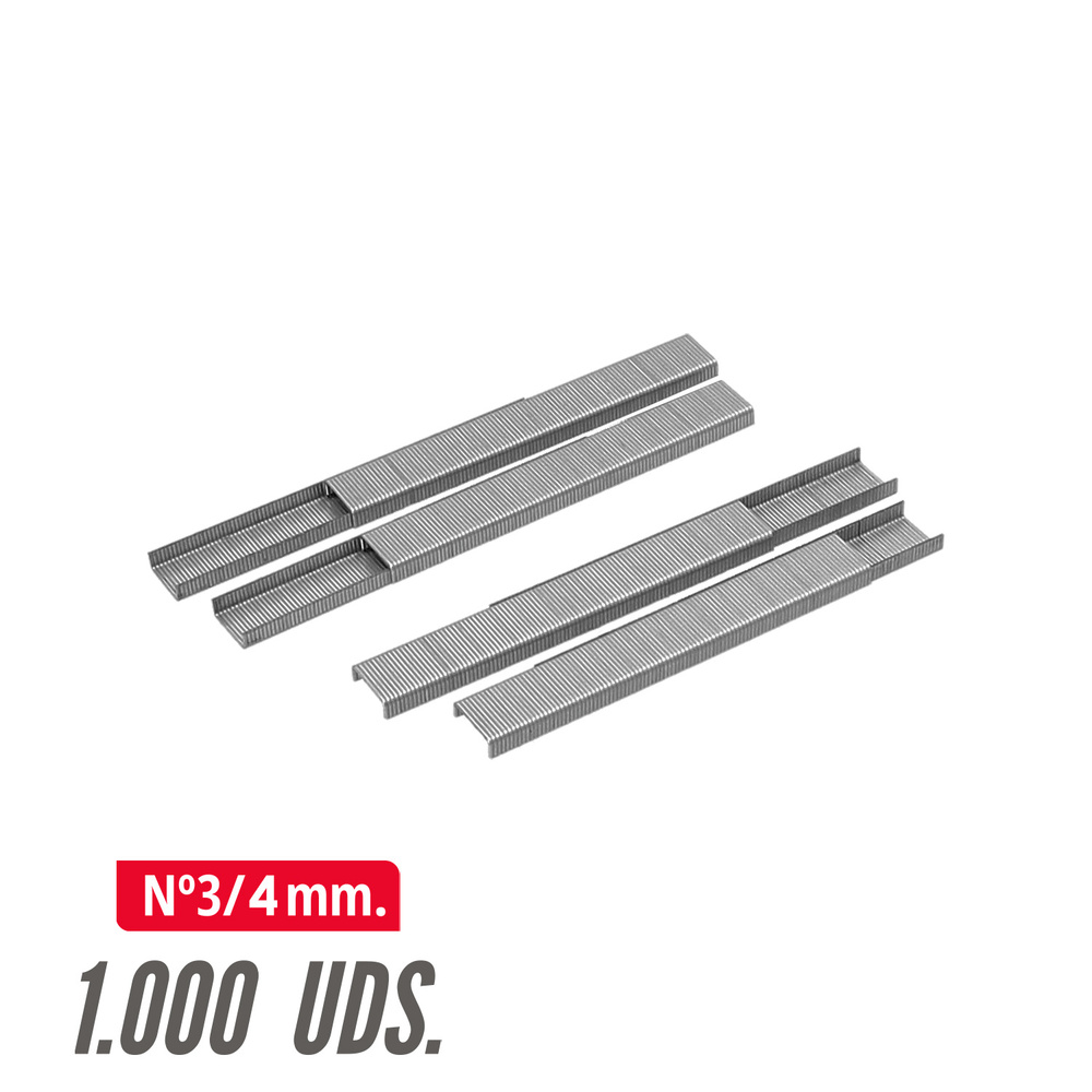 Grapas Nº 3 - 4 mm. (1.000 unidades)