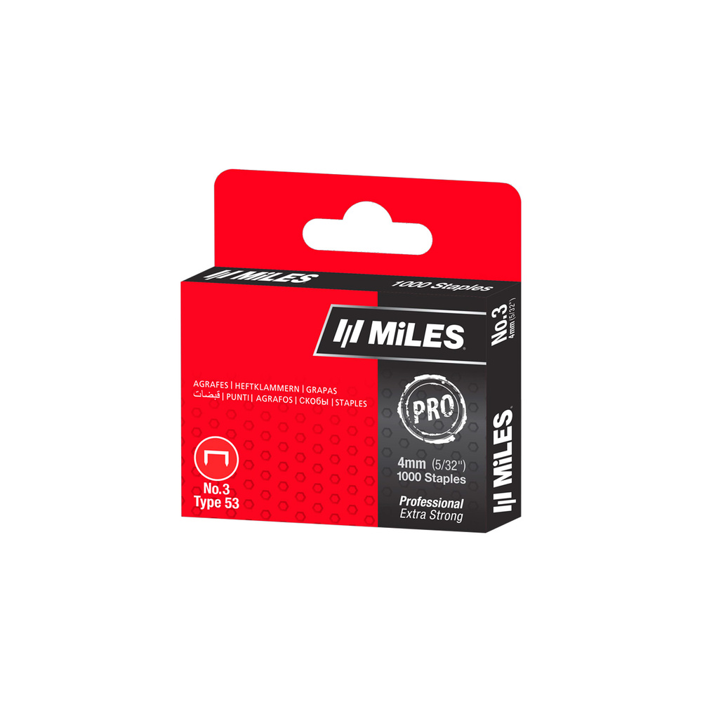 Grapas Nº 3 - 4 mm. (1.000 unidades)