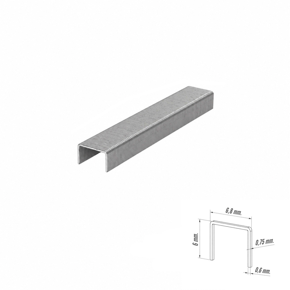 Grapas Nº 3 Altura 6 mm. (1.000 unidades)