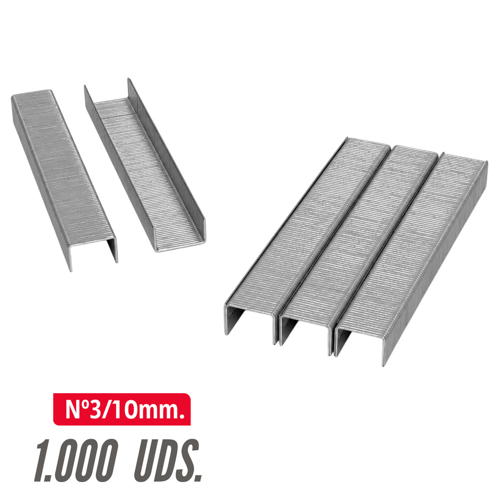 Grapas Nº 3 - 10 mm. (1.000 unidades)
