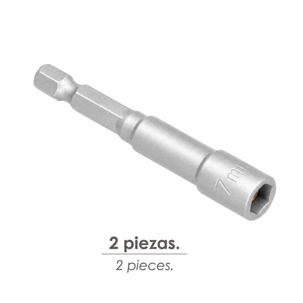 Llave Vaso Magnetica  7 mm. (2 Piezas)
