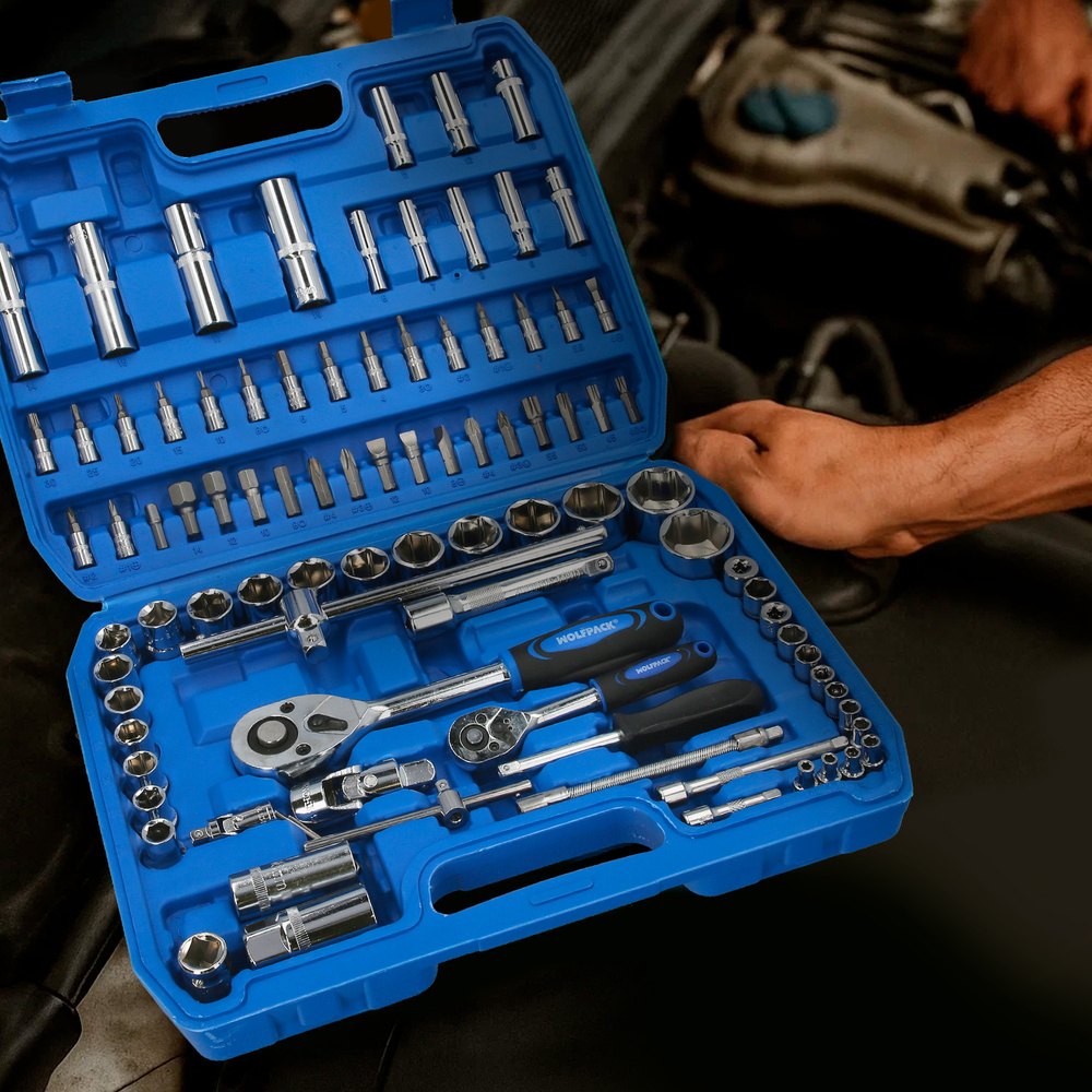 Juego Llaves Vaso y Puntas CRV 94 piezas 1/2