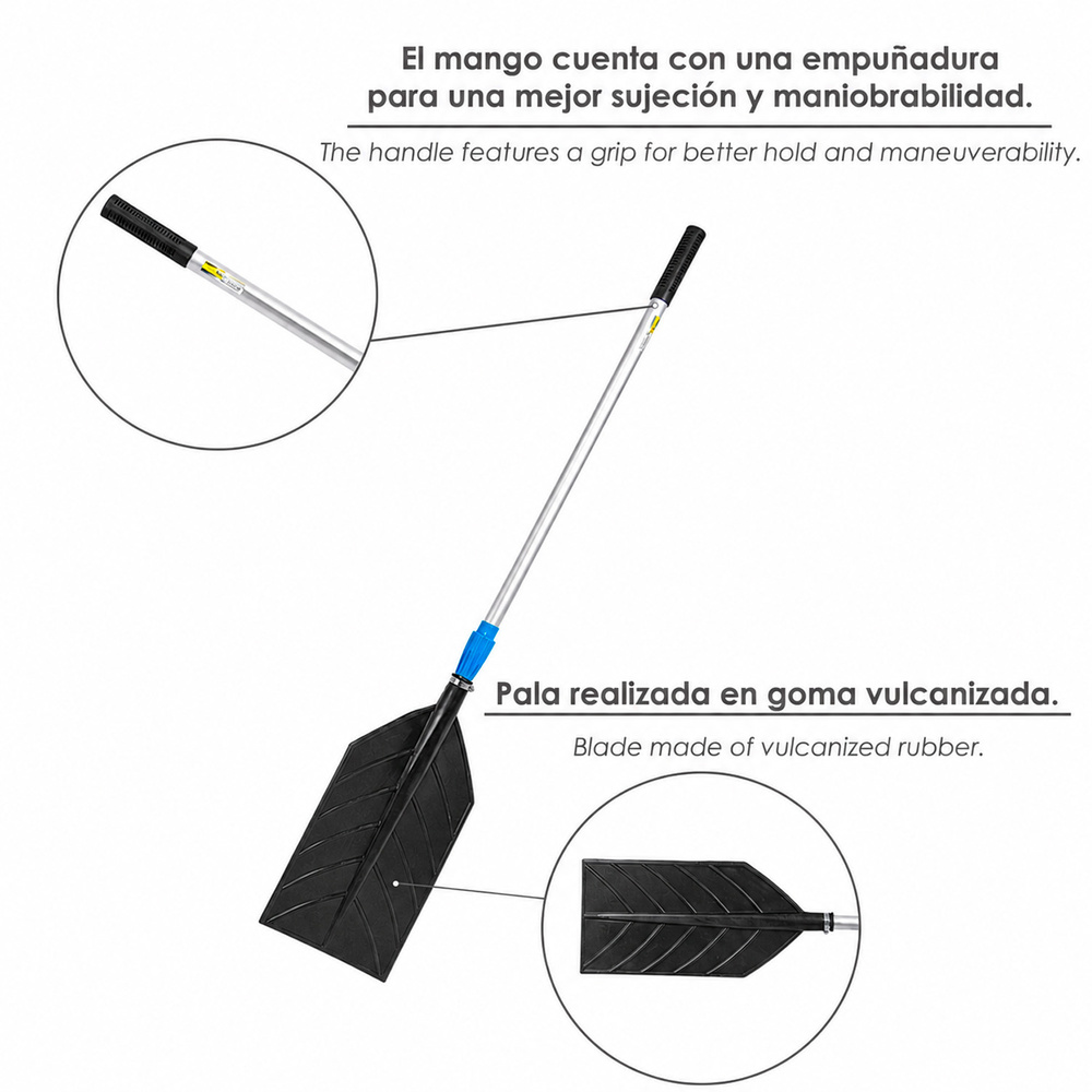 Pala Batidora Agricola Mango Aluminio Telescopico 180 cm. Uso Domestico