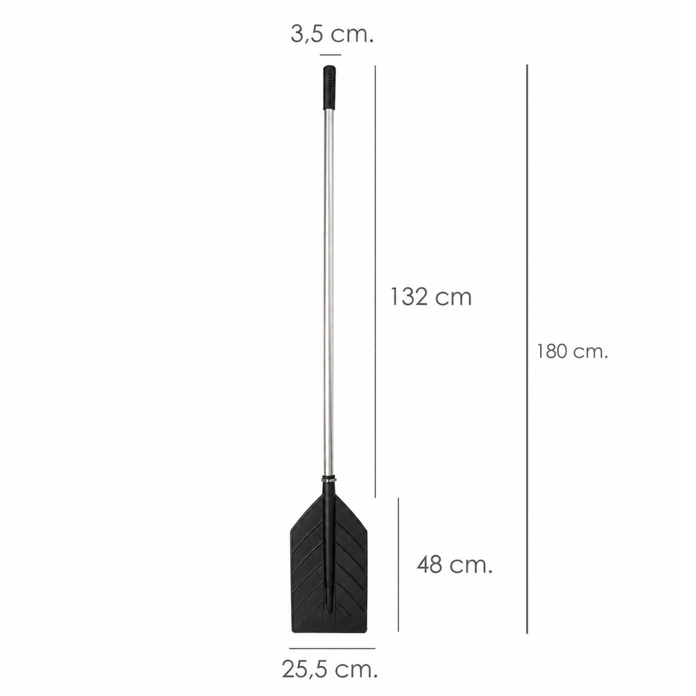 Pala Batidora Agricola Mango Aluminio 180 cm. Uso Domestico
