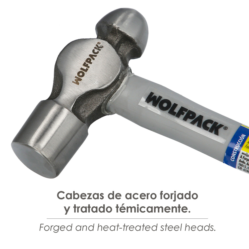 Martillo Bola 500 Gramos Mango Fibra Vidrio