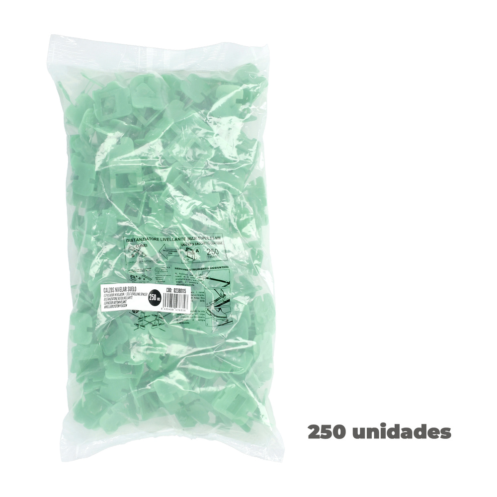 Calzos Nivelar Suelo  0,5 Mm. (Bolsa 250 Unidades) Calzos Nivelar Suelo  0,5 Mm. (Bolsa 250 Unidades)