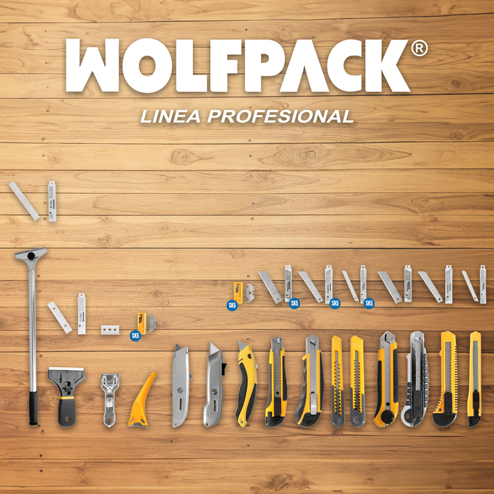 Hoja Cutter 18 mm. (Estuche 10 piezas) Acero SK5 Pavonada