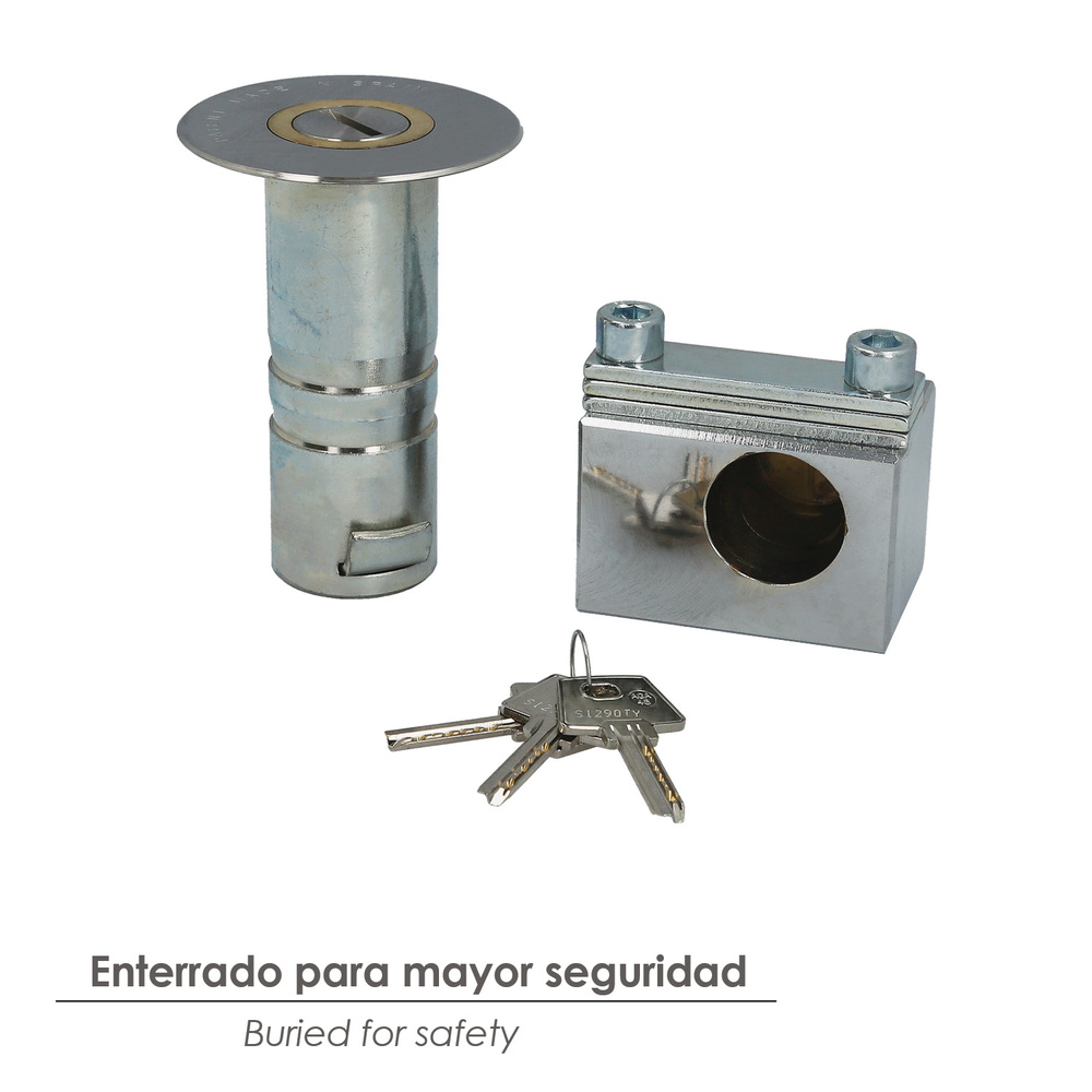Candado Empotrar Llave Plana C-1 Hembra    