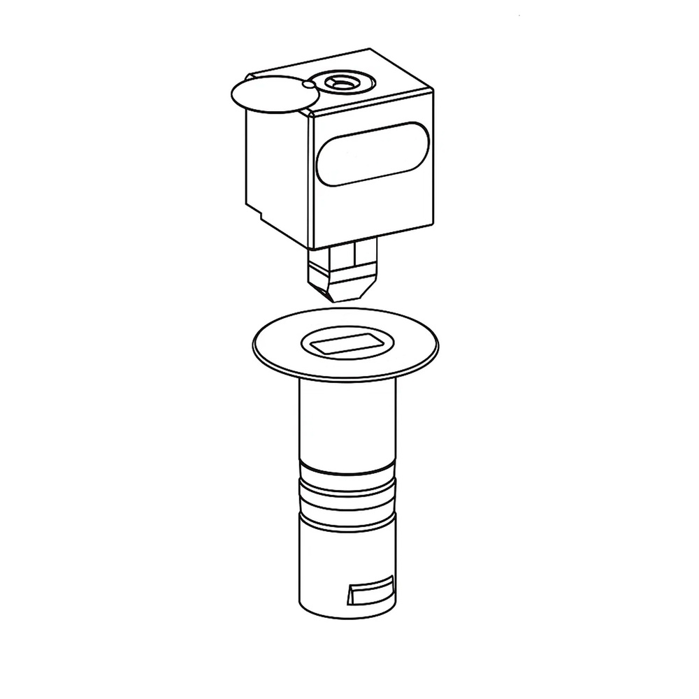 Candado Empotrar Llave Plana C-2 Macho     
