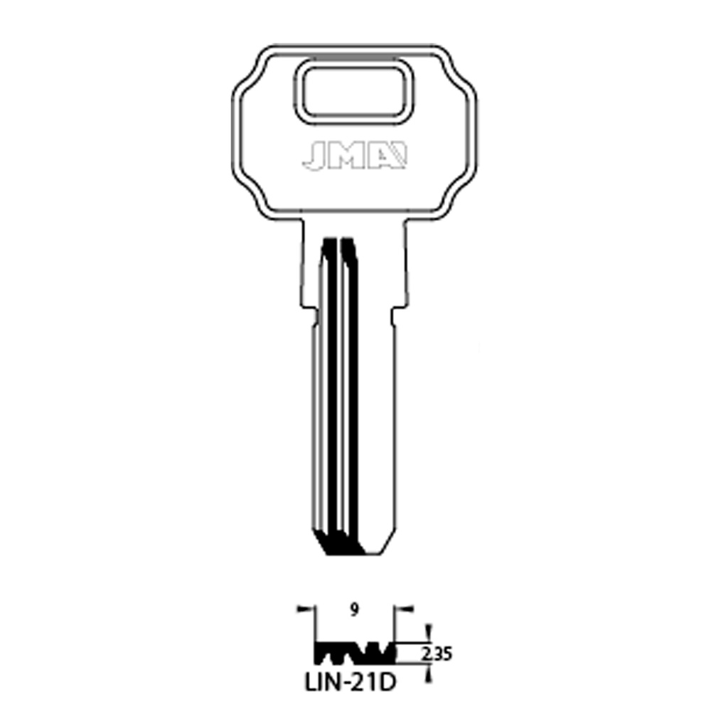 Llave Laton  Seguridad Lin-21d