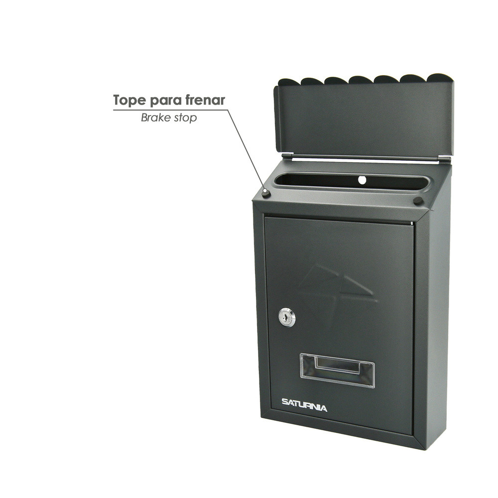 Buzon Exterior Residence 205 x 300 x 70 mm. Gris
