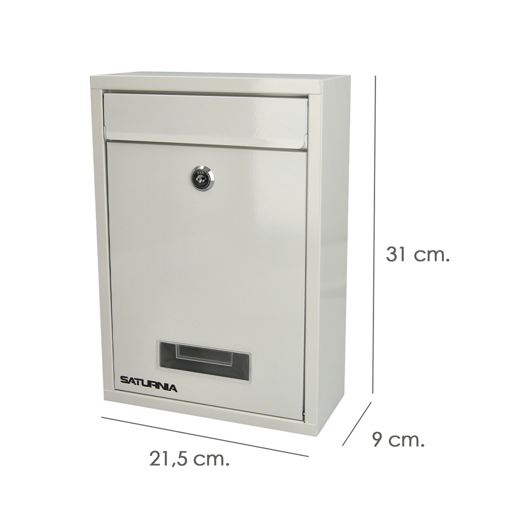 Buzon Square Blanco 26 x 9 x 31 (Alt.) cm.