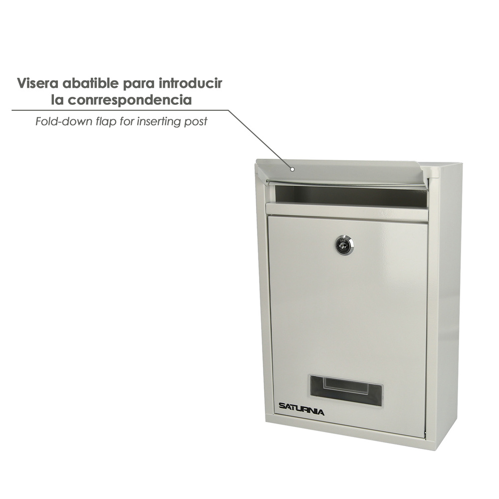 Buzon Square Blanco 26 x 9 x 31 (Alt.) cm.