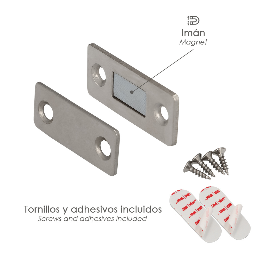 ▷🥇 distribuidor cierre iman universal para puertas / cajones  (adhesivo/atornillable)