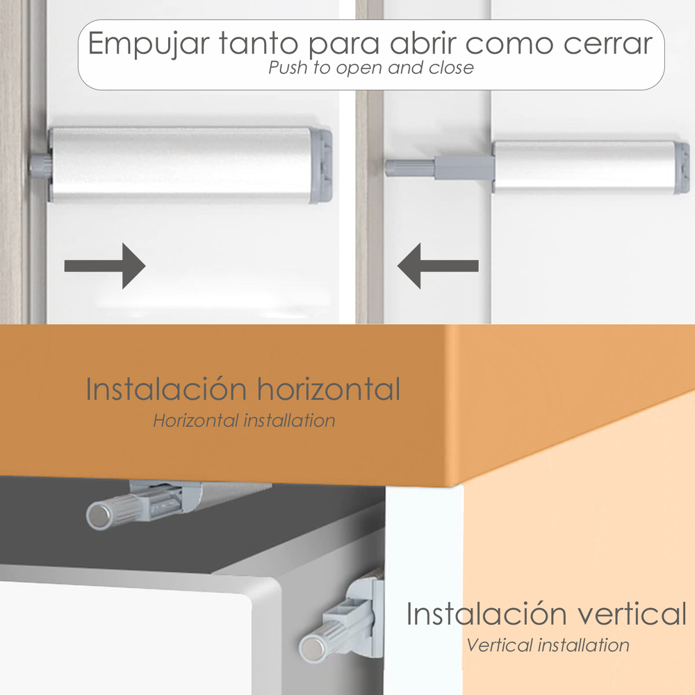 ▷🥇 distribuidor cierre iman para puerta armario presion magnetica pack 2  piezas