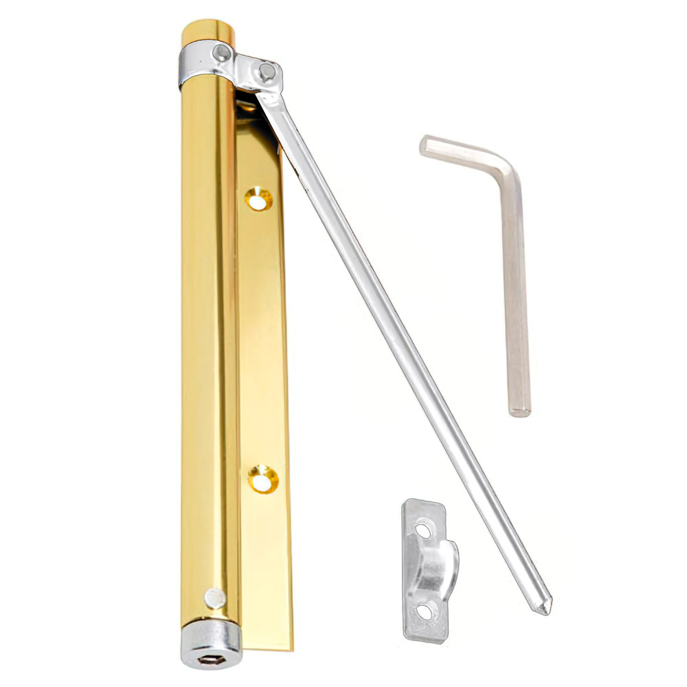 ▷🥇 distribuidor muelle puerta wolfpack aluminio anodizado dorado