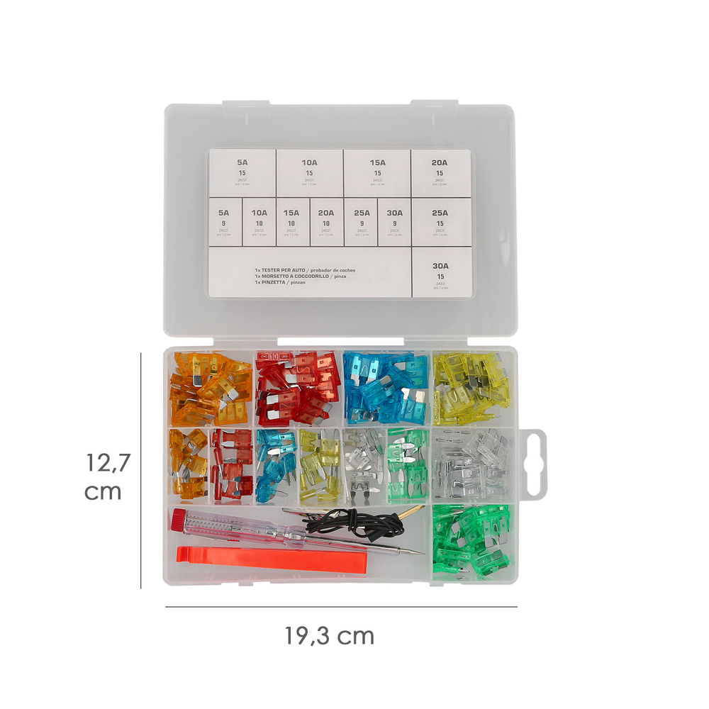 Maletin Fusibles Coche 150 Piezas