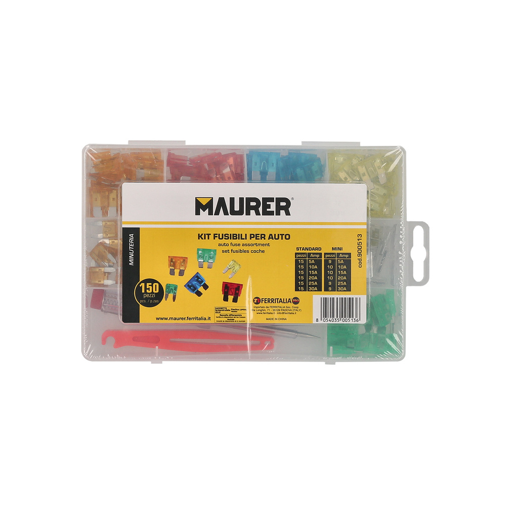 Maletin Fusibles Coche 150 Piezas