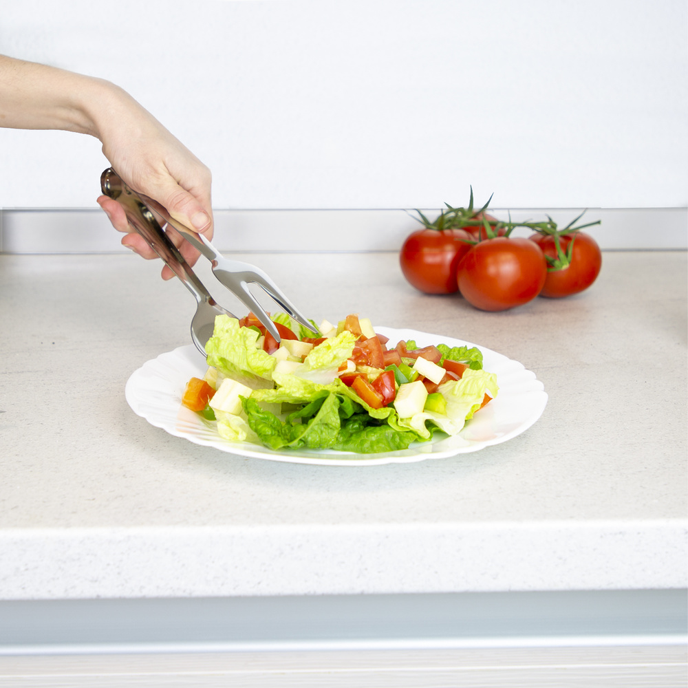 Pinzas Servir Acero Inoxidable  21 cm.