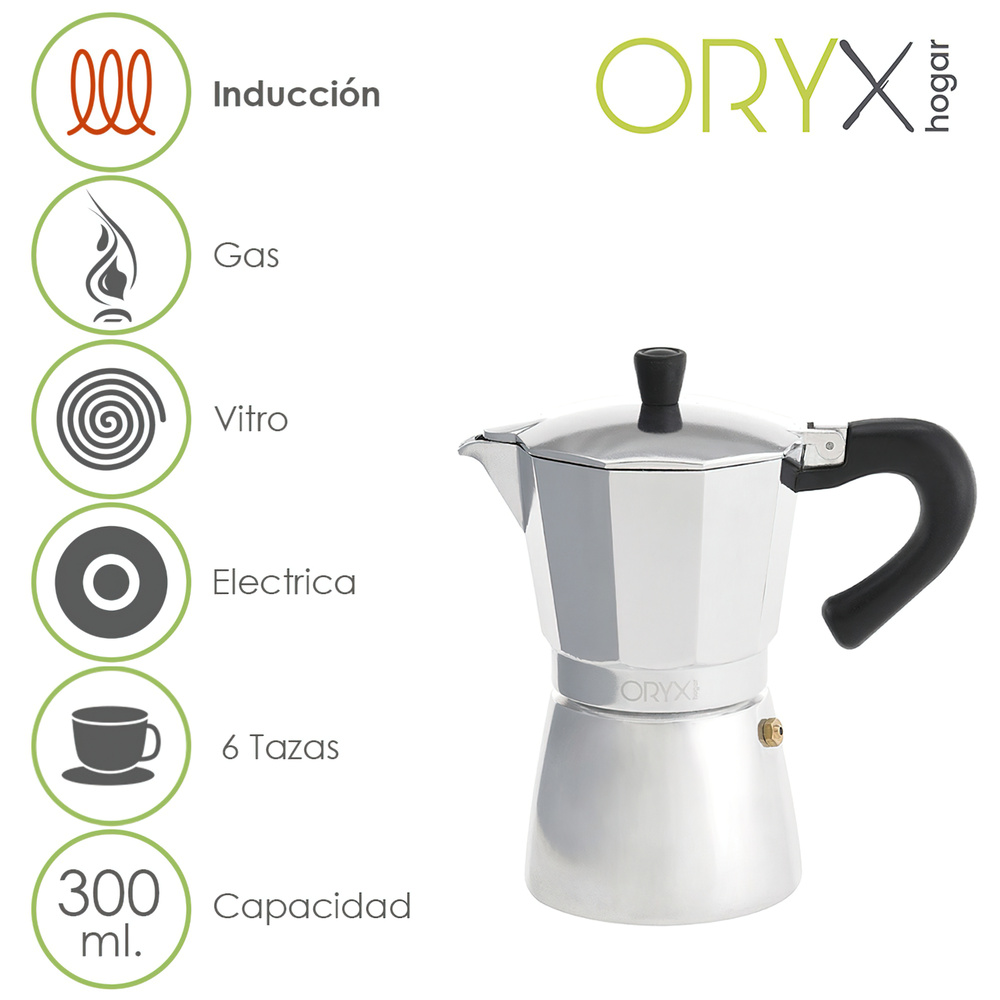 CAFETERA 6T D10xH21CM ALUMINIO CUPY INDUCCION — Deco Hogar