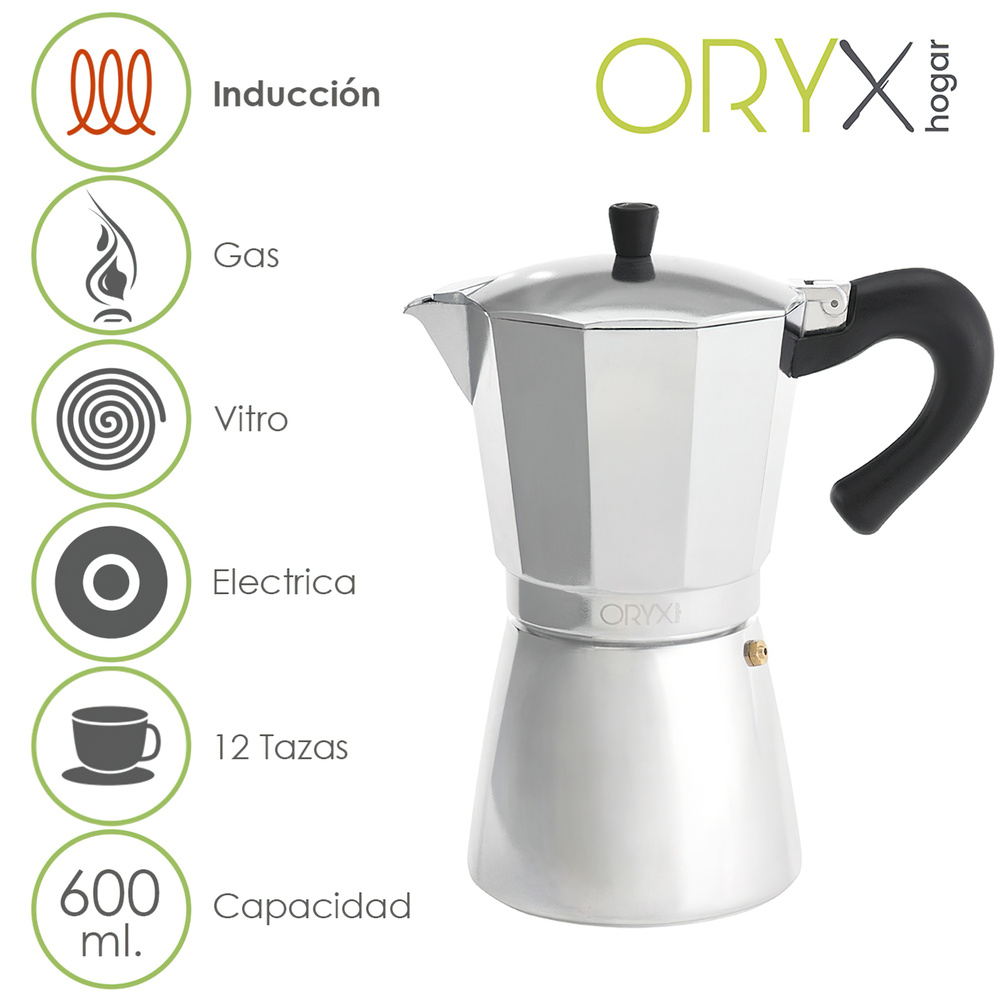 ▷🥇 distribuidor cafetera inducción aluminio 12 tazas (600 ml)