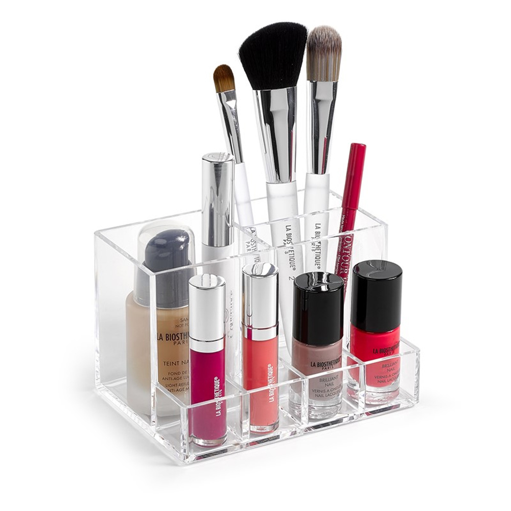 Organizador Transparente Cosmetica / Maquillaje 10,2x14x9 cm.