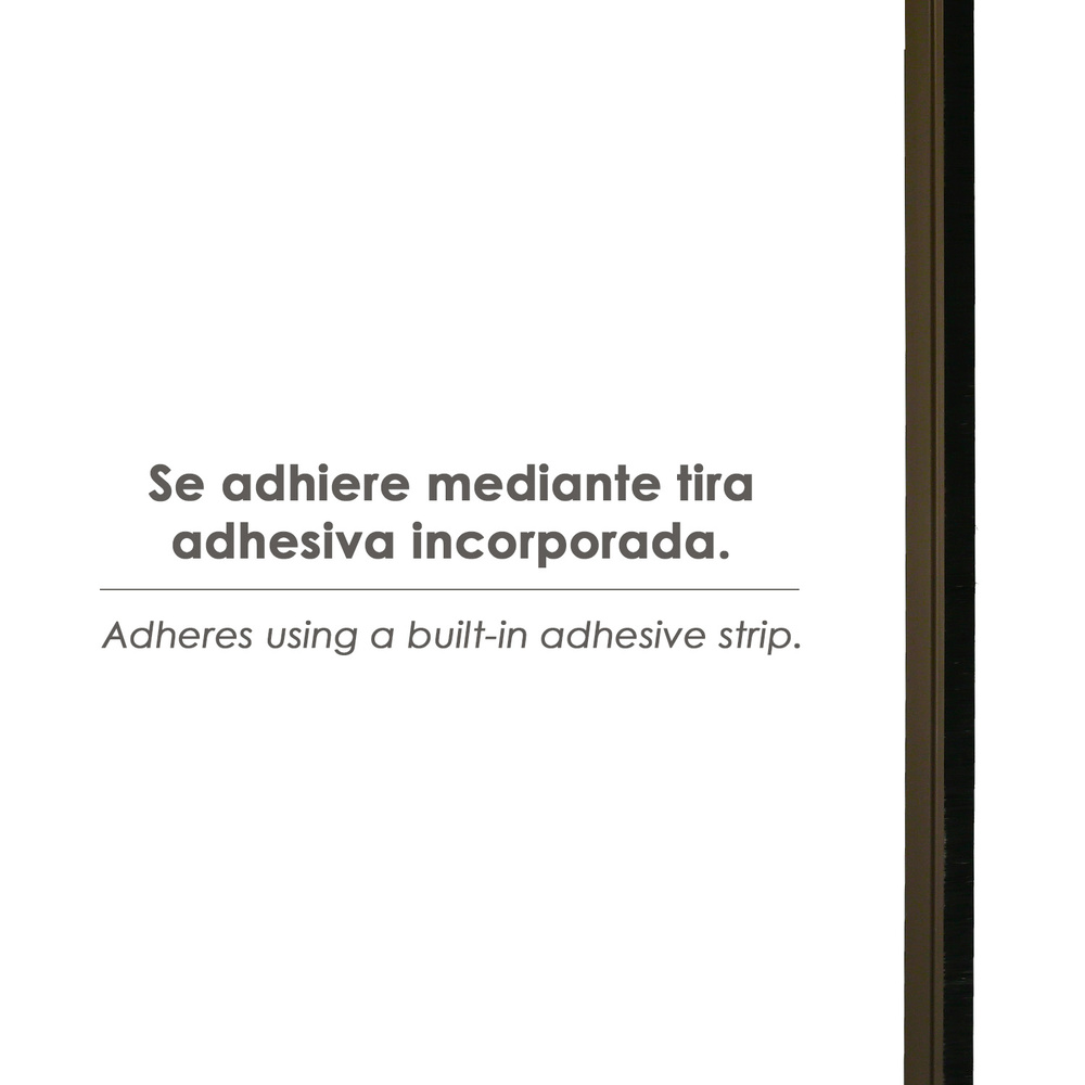 Burlete Puerta Pvc Marron Con Cepillo 1metro