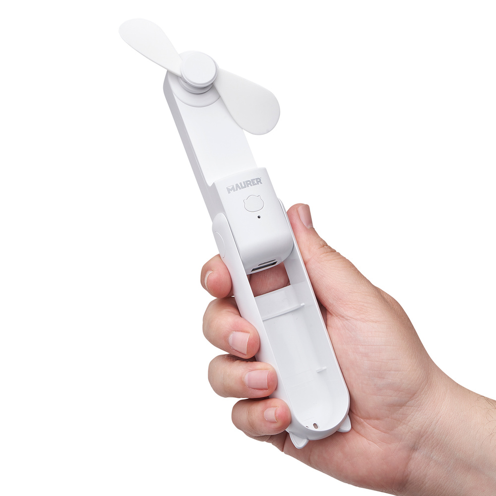 Mini Ventilador Plegable Recargable A Bateria. 3 Velocidades Funcion Powerbank